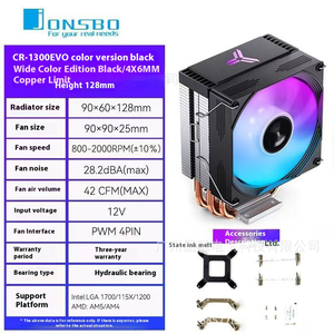 Jonsbo kradiator radiator עם 9 אילם מאוורר שקט הוביל heatsink מחשב שולחני am5/1700 טמפרטורה 12v מאוורר PC - Product Image 2