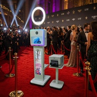 Cabina de Fotos con Pantalla LCD Táctil, PC DSLR, Cabina de Fotos Selfie para Bodas, Fiestas, Eventos y Negocios