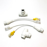 Inyector POE, Convertidor de Separación, Conector Hembra RJ45 para CCTV, Divisor POE RJ45 IP65 para Cámara IP