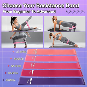 CZFIT 16-piece Pilates PVC Anti-Slip Resistance Loop Set for Home Yoga <b>Exercises</b> with Foot Pedals and Resistance <b>Bands</b> Unisex - Product Image 3