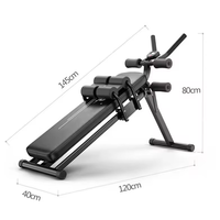 Appareil à Abdominaux Pliable, Équipement de Gym Multifonctionnel, Banc à Abdominaux Ajustable, Accessoires de Fitness à Domicile