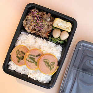 Bento Box 30 off PP Foam 3 Compartment Lunch Container <b>Kitchen</b> Food Storage Ecotainer PS Foam Alternative lunch box - Product Image 1