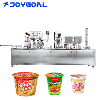 Machine de scellage automatique de couvercles de gobelets à nouilles sur mesure OEM pour le remplissage et le scellage de gobelets/bols en plastique, papier et aluminium dans les usines alimentaires