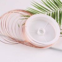 Fil de cuivre de 0,2 à 1,0 mm pour bijoux, fil de bricolage pour perles, accessoires d'outils, fil à enrouler, fil de cuivre pour perles, matériel de bijouterie
