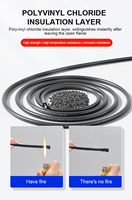 Cables Solares h1z2z2-k: 4mm2, 6mm2, 10mm Cable Fotovoltaico, Cable Flexible de CC, Cable Eléctrico de Cobre