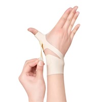 Funda de Muñeca Deportiva Cómoda, Delgada, Transpirable y Ajustable con Soporte Fijo para la Articulación del Pulgar, para Mano Derecha o Izquierda