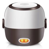Cuisinière à riz électrique écologique 2L avec cuve intérieure en acier inoxydable, isolation multicouche, portable, mini, pour étudiants et usage domestique