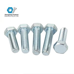 Thép carbon UNC lục giác vít & bu lông bình thường mạ kẽm kết thúc Lớp 8 lớp 1/4 "5/16" 3/8 "1/2" kích thước tiêu chuẩn Mỹ inch - Product Image 2