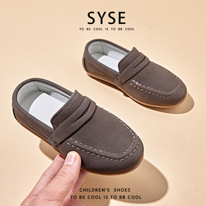 Осенние повседневные замшевые туфли для мальчиков, детские туфли-лоферы на плоской подошве - Product Image 2