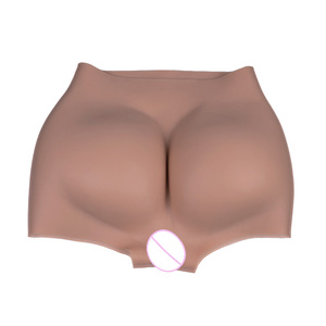 Venta al por mayor <span class=keywords><strong>Pussy</strong></span> Pant Ladyboy silicona 1,9 pulgadas gran culo glúteos cadera acolchado glúteos y caderas silicona falso Vagina cadera bragas - Product Image 1