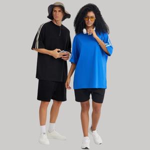 Camiseta personalizada de algodón 100% de alta calidad, 240gsm, talla grande para hombre, logotipo Digital liso con cuello redondo - Product Image 2