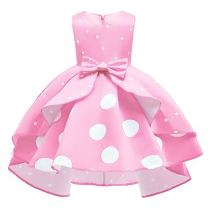 Vestito da bambina musulmana a pois retrò, modello principessa, per matrimoni e compleanni, molto venduto, C0094 - Product Image 3