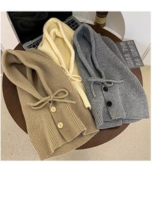 Écharpe à capuche chaude <span class=keywords><strong>de</strong></span> chapeau <span class=keywords><strong>de</strong></span> crâne <span class=keywords><strong>de</strong></span> béret d'hiver <span class=keywords><strong>de</strong></span> mode personnalisée des femmes avec le Style <span class=keywords><strong>de</strong></span> tricot <span class=keywords><strong>de</strong></span> cagoule <span class=keywords><strong>de</strong></span> cordon - Product Image 6