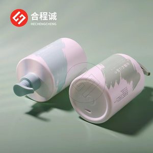 ขวดโลชั่นพลาสติก 500 มล. ทรงแบน PET พร้อมหัวปั๊ม พิมพ์สกรีน บรรจุภัณฑ์สำหรับผลิตภัณฑ์ดูแลส่วนบุคคล - Product Image 1