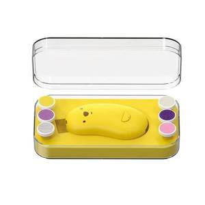 Lime à ongles électrique pour <span class=keywords><strong>bébé</strong></span> en forme d'ours mignon, <span class=keywords><strong>kit</strong></span> de coupe-ongles sûr avec lumière et 6 têtes pour nouveau-nés, enfants et adultes - Product Image 3