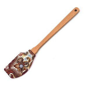 Silicone thìa sồi xử lý bơ scraper bánh kem nhà bếp Baking in ấn giáng sinh thìa với mô hình - Product Image 6