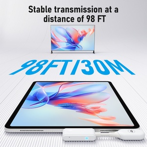 CS7 pemancar Video Hdmi nirkabel dan kit penerima 5G <span class=keywords><strong>HD</strong></span>, sistem transmisi nirkabel 4K pasang dan mainkan untuk Streaming rumah <span class=keywords><strong>Tv</strong></span>
