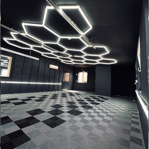 Hanyin Groothandel Op Maat Gemaakte Zeshoek Lichte Auto Reparatie Workshop Led Zeshoekige Licht Led Plafondlamp - Product Image 1