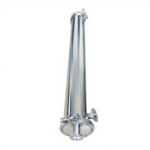Boîtier de membrane RO en <span class=keywords><strong>acier</strong></span> inoxydable de qualité alimentaire HUAMO 4040, sanitaire SUS304/316L, poli miroir, 400 PSI, <span class=keywords><strong>traitement</strong></span> de l'eau sous pression - Product Image 1