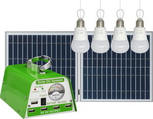 Kit de Iluminación Solar Verde Multifuncional Plegable de 30 W y 11 V / Sistema de Iluminación con Bombilla Solar / para el Hogar / Interiores / Camping YH1003 30 - Product Image 2