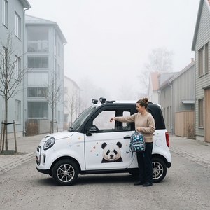 Nuova <span class=keywords><strong>Auto</strong></span> Elettrica Mini Sedan Personalizzabile a Trazione Posteriore, Economica, <span class=keywords><strong>con</strong></span> <span class=keywords><strong>Motore</strong></span> Singolo e Telecamera, Automatica, in Vendita - Product Image 1
