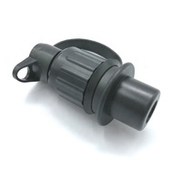 Prise de remorque en plastique noir 12V, prise de remorque 3 broches