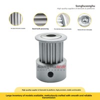 Poulie de distribution SONGHU SH-HTPA22S2M040-K-P3 en aluminium, roue synchrone à 22 dents, engrenage de moteur avec options 6 trous, OEM en stock