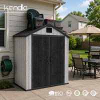Abri de jardin Kenda APEX 6x4, facile à assembler, robuste, pour le rangement des outils, abri de jardin, patio, fournitures de jardinage