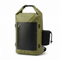 Nouveau sac étanche pliable à fermeture roll-top de grande capacité 30L, sac de transport en PVC 500D, sacs de rangement extérieurs toutes saisons, sac à dos, canoë