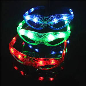 Lunettes de <span class=keywords><strong>Spiderman</strong></span> à LED bon marché pour Halloween Lunettes lumineuses de décoration de fête Lunettes de soleil illuminées pour déguisement d'Halloween - Product Image 5