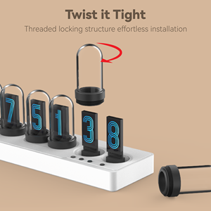แสงดิจิตอลที่มีสีสันมินิ IPS <span class=keywords><strong>Nixie</strong></span> WIFI นาฬิกาตั้งโต๊ะสําหรับห้องเล่นเกม Elekstube เดสก์ท็อปนาฬิกาดิจิตอลตกแต่ง - Product Image 6