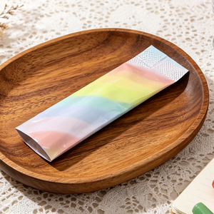 Custom Printed Heat Seal Three Side Seal Colorful Strip Disposable Sachet For Coffee Powder, Honey & <b>Jelly</b> Packaging - Product Image 2