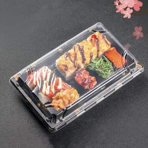 <span class=keywords><strong>Plateau</strong></span> et assiette à sushi empilables <span class=keywords><strong>de</strong></span> qualité alimentaire en PET transparent anti-buée personnalisé pour les desserts aux fruits <span class=keywords><strong>de</strong></span> <span class=keywords><strong>mer</strong></span> Présentoir <span class=keywords><strong>de</strong></span> bonbons, gâteaux et biscuits respectueux <span class=keywords><strong>de</strong></span> l'environnement - Product Image 2