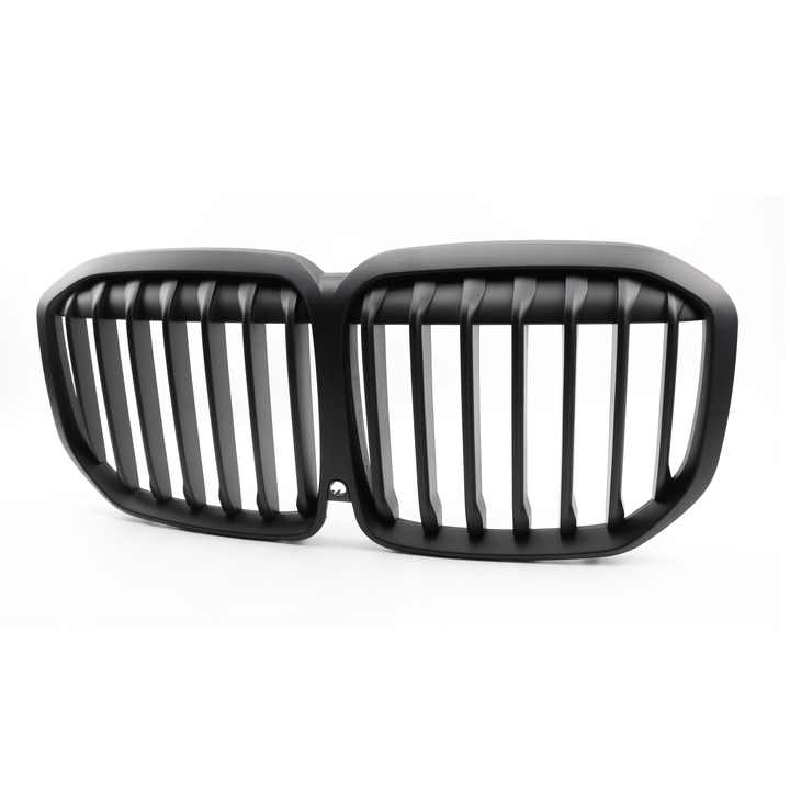Gloss Black Front Bumper Kidney Grill Grille Double Line For 2019-2022 BMW G07 X7 NexaNovo