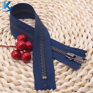 5 # النحاس الفضة معدن سحاب مصنع الجملة عالية الجودة سحاب مجتذب يمكن تخصيصها لسترة الجينز - Product Image 5