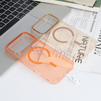 Nouvelle coque de téléphone magnétique transparente en acrylique PC avec chargement sans fil, plusieurs options de couleurs pour 17 Air, 16 Pro Max, 15, 14, 13, 12, Xr