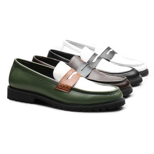 รองเท้าหนัง PU คุณภาพสูงสำหรับผู้ชาย สไตล์ลำลองทางธุรกิจ รองเท้าหนังเดอร์บี้แบบเป็นทางการ รองเท้าออกซ์ฟอร์ด - Product Image 1