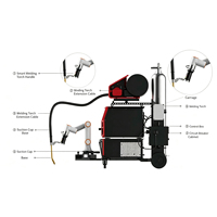 Robot de Soldadura Colaborativo sin Programación, Carga Útil de 3 kg, Repetibilidad de ±0.02 mm, Cobot de Soldadura MIG TIG para Chapa Metálica