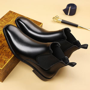 Botas Chelsea para Hombre, Tallas 38-48, Cierre con Cordones, Punta Puntiaguda, Suela de Goma, Plantilla con Aumento de Altura, para Otoño/Invierno y Nieve - Product Image 5