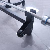 Support de barre de musculation avec roulettes pour soulevé de terre 900 lb |   Remplacement facile des plaques de poids pour un entraînement de musculation efficace