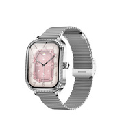 Reloj Inteligente MK88 de 1.75 Pulgadas con Llamadas Bluetooth, Monitoreo de Salud Femenina, Modo Multideportivo, Reloj Inteligente de Diamantes de Moda para Mujer