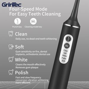 Nuevo Diseño, Irrigador Bucal Portátil 3 en 1, Cepillo de Dientes, Hilo Dental, Limpiador de Dientes con Cepillo de Dientes Sónico - Product Image 2