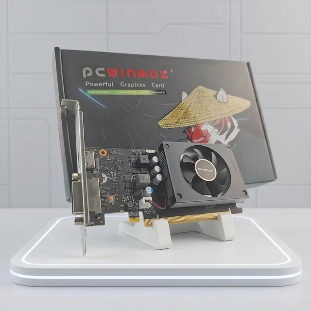 PCWINMAX OEM GT 1030 2GB/4GB DDR4/DDR5 64Bit HD/DVI Low Profile Graphics Card Wholesale for Entry-Level Desktop Computer Builds