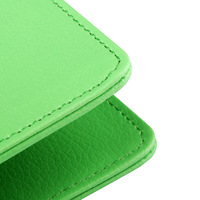 Porte-cartes de visite à fenêtre, personnalisé, imprimé, vert terre, carnets de notes à feuilles mobiles