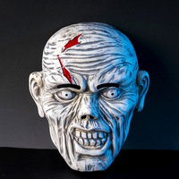 Masque d'horreur Halloween Funny Party COS Mask Full Face Scary Easter Zombie Head White Eyes Ghost Smile Yin Yang Face Clown Spider