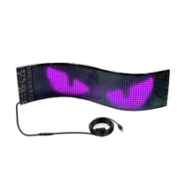 Panneau d'affichage LED pour camion contrôlé par application avec fonction de message défilant, écran LED personnalisé flexible, œil maléfique, œil de démon, lumière de voiture