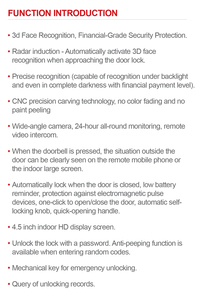 Outil de porte biométrique multi-langues avec reconnaissance d'empreintes digitales 3D, reconnaissance faciale et caméra - Product Image 2