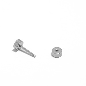 Boucles d'oreilles en acier inoxydable avec boule et disque 16G pour usage quotidien, accessoires de piercing unisexe - Product Image 2