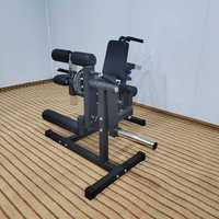 Machine à flexions et extensions des jambes, équipement de musculation polyvalent pour la maison avec rangement pour plaques, pour le renforcement des quadriceps et des ischio-jambiers