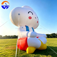 2026 Ensemble de figurines gonflables géantes en forme de nuages de dessin animé pour affichage en extérieur, idéal pour centres commerciaux et événements